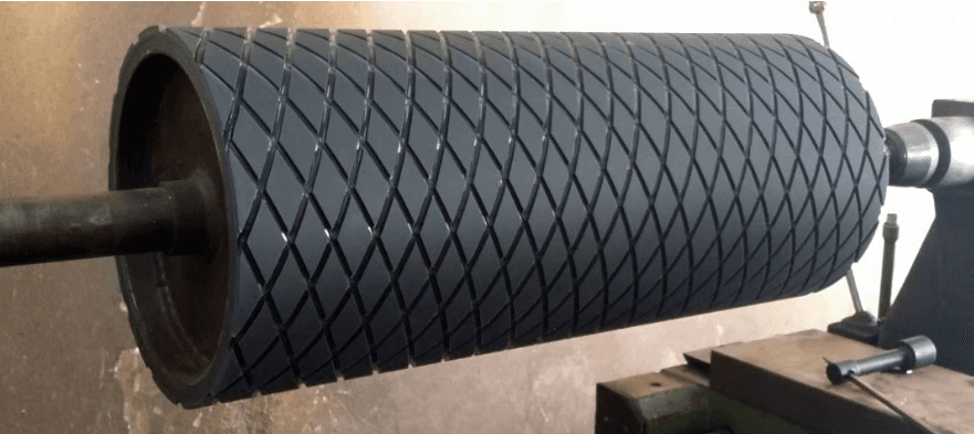 Diamond Groove Rubber Rollers